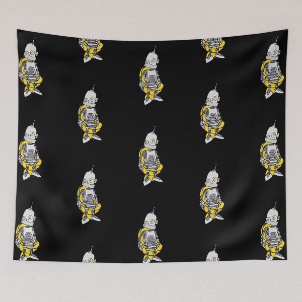 Item preview, Funny Robot on Toilet systems Backed up Pun  designed and sold by drigue.