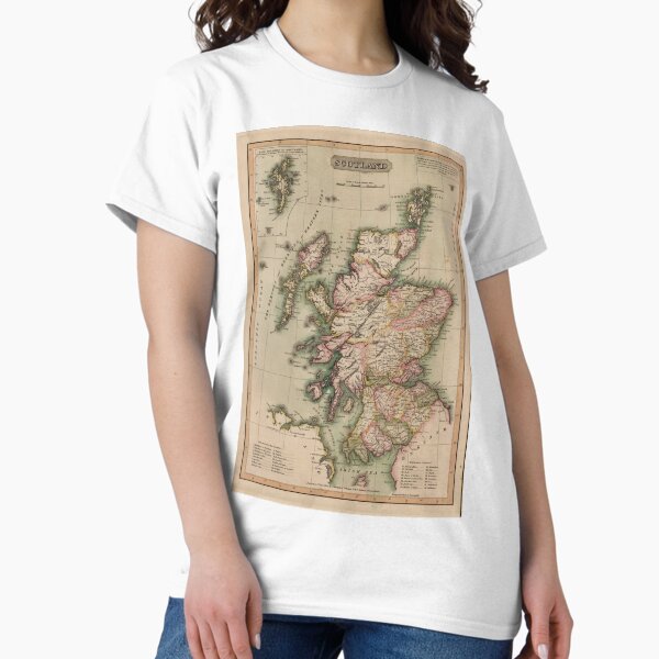 Artikel-Vorschau von Alte Karte von Schottland (1814), designt und verkauft von BravuraMedia.