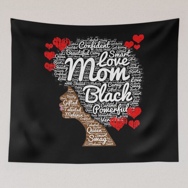Item preview, Mother's Day African American Mom Word Art designed and sold by fefego818x.