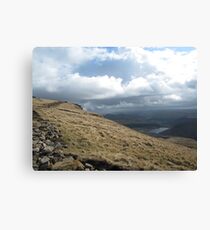 Hill walking view Canvas Print