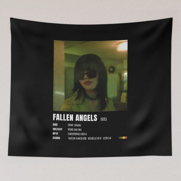 Item preview, Funny Gift Fallen Angels Minimalist Poster Retro Wave designed and sold by MozellParisian.