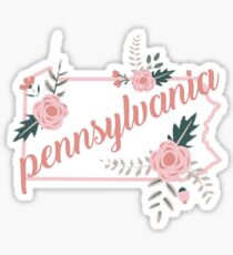Pennsylvania Floral State Sticker