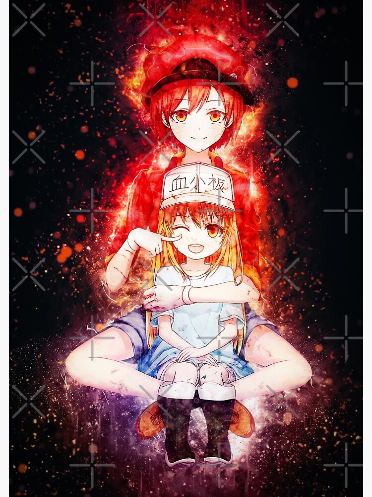 Red Blood Cell Cells At Work Anime girl Waifu Sticker for Sale by  Spacefoxart