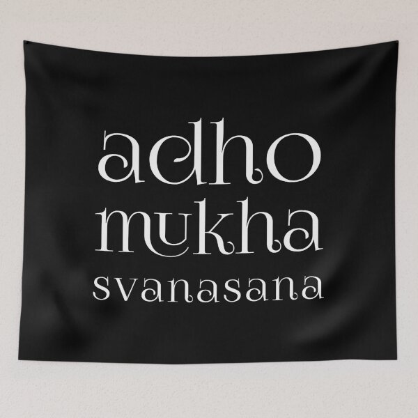 Item preview, Adho Mukha Svanasana on Black designed and sold by wisemagpie.