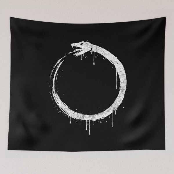 Item preview, Ouroborous - Snake eating its own tail - Dark alchemy designed and sold by zachholmbergart.