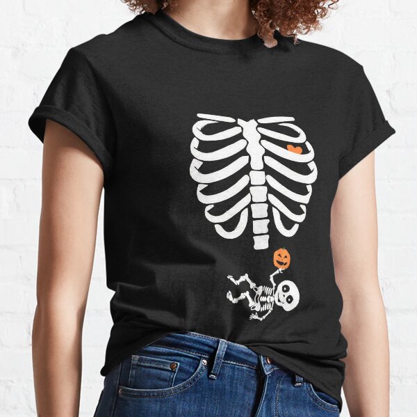 pregnant belly halloween shirt