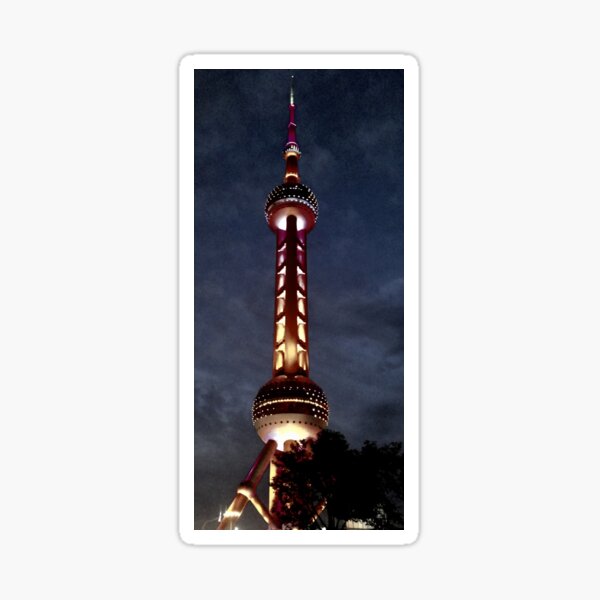 Oriental Pearl Dark Sticker