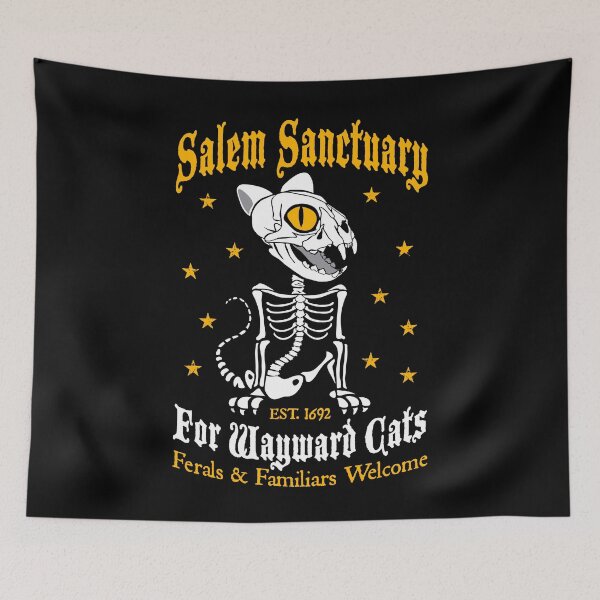 Item preview, Salem Sanctuary For Wayward Cats Ferals & Familiars Welcome designed and sold by GrandeDuc.
