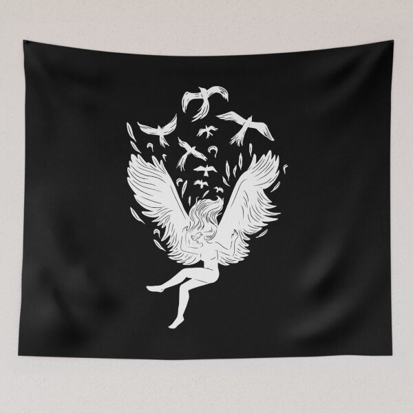 Item preview, Funny Gifts Fallen Angels Angelcore Guardian Angel Angel Of Faith Falling Angel Gift For Music Fans designed and sold by MozellParisian.
