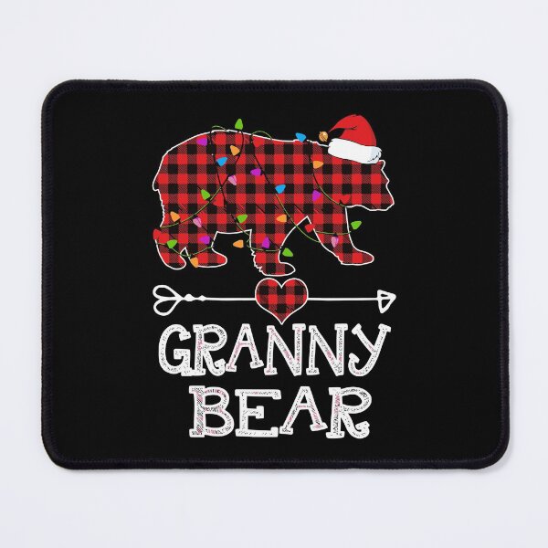 Item preview, Granny Bear Christmas Pajama Red Plaid Buffalo Family Gift designed and sold by urlanne.