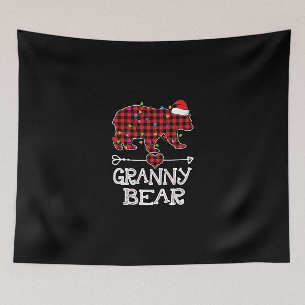 Item preview, Granny Bear Christmas Pajama Red Plaid Buffalo Family Gift designed and sold by urlanne.