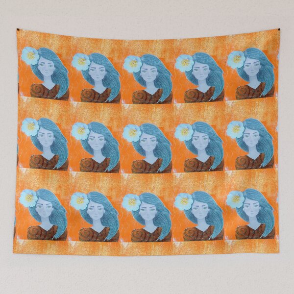 Item preview, "SARTorial ART" - beautiful drawing of a lovely woman face by CoolCleverCute designed and sold by CoolCleverCute.