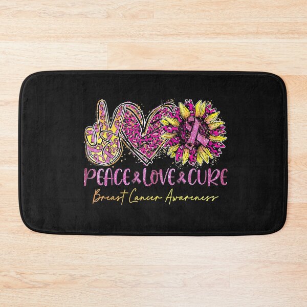 Item preview, Peace Love Cure Pink Leopard Sunflower Breast Cancer T-Shirt designed and sold by Amancio-Scott.