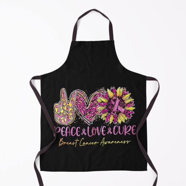 Item preview, Peace Love Cure Pink Leopard Sunflower Breast Cancer T-Shirt designed and sold by Amancio-Scott.