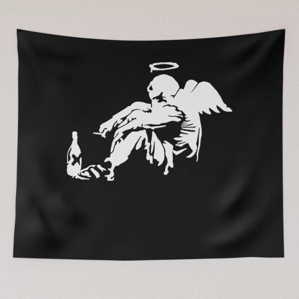 Item preview, Men Women Banksy Fallen Angel Awesome For Music Fan designed and sold by MozellParisian.