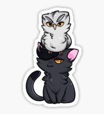 owl n pussycat Sticker