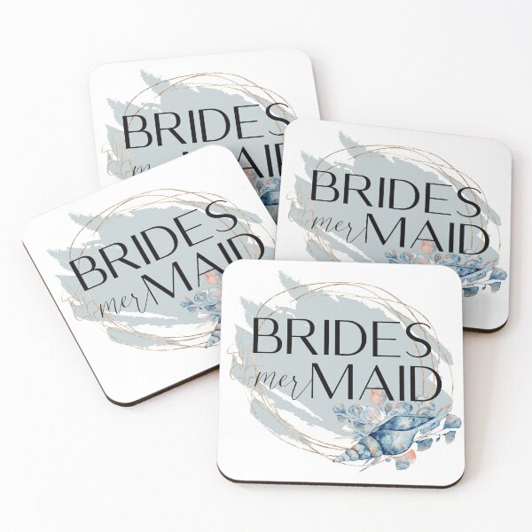 Item preview, Bridesmaid mermaid beach designed and sold by CrankyCactus.