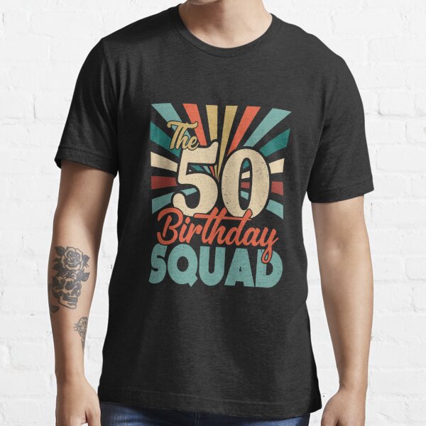 Grandpa's Birthday Squad T-shirt, any age birthday