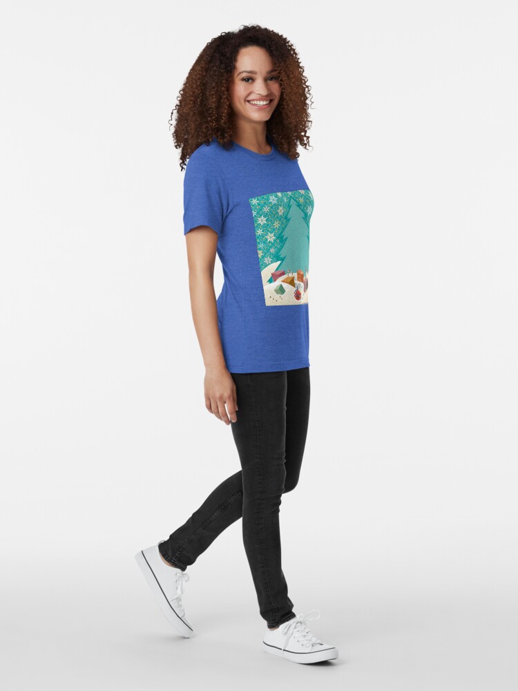Alternate view of Christmas Eve Tri-blend T-Shirt