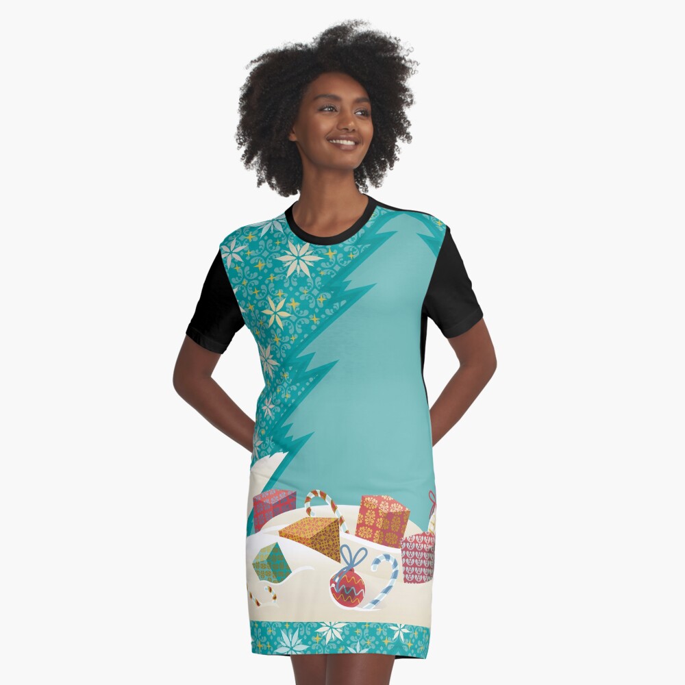 Christmas Eve Graphic T-Shirt Dress