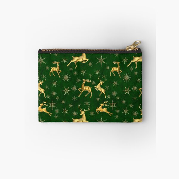 Item preview, Golden Deer and Snowflakes designed and sold by Kestrelle.