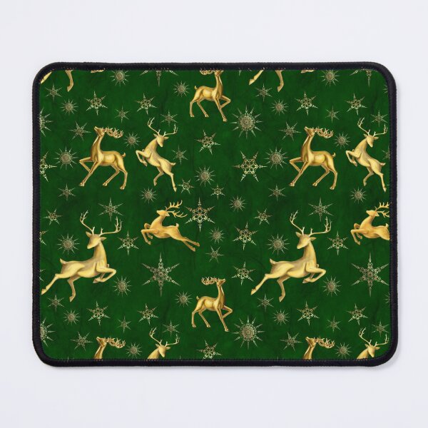 Item preview, Golden Deer and Snowflakes designed and sold by Kestrelle.