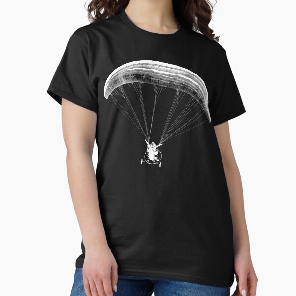 Aperçu de l'œuvre Paramoteur Artistique - Noir/Blanc - Parapente motorisé créée et vendue par LightflyerCo.