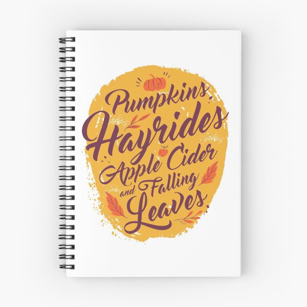 Item preview, Pumpkins Hayrides Apple Cider and Falling Leaves. designed and sold by 9Hobb.
