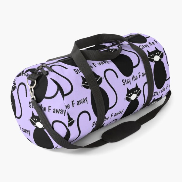 Item preview, Black cat wearing mask says Stay the F away designed and sold by Yulacreative.