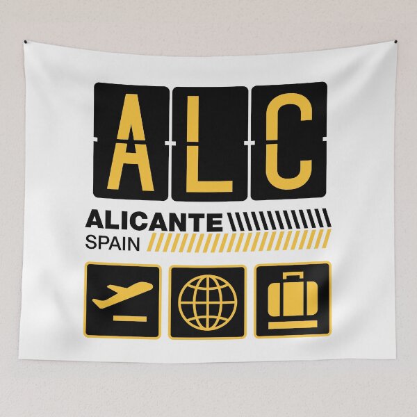 Item preview, Alicante Airport Tag, Spain Vacation Travel, ALC Airport Code, Alicante Holiday, ALC Luggage Tag, Alicante Gift Souvenir designed and sold by iconikit.