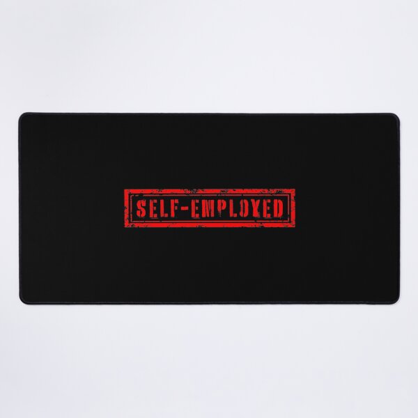 Self Employed Stamp Desk Mat