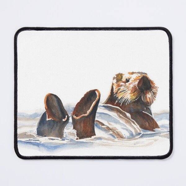 Item preview, Seaotter - floating in Monterey Bay designed and sold by kittyvdheuvel.