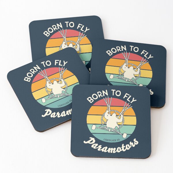 Item preview, Born To Fly Paramotors - Vintage Retro Colors designed and sold by LightflyerCo.