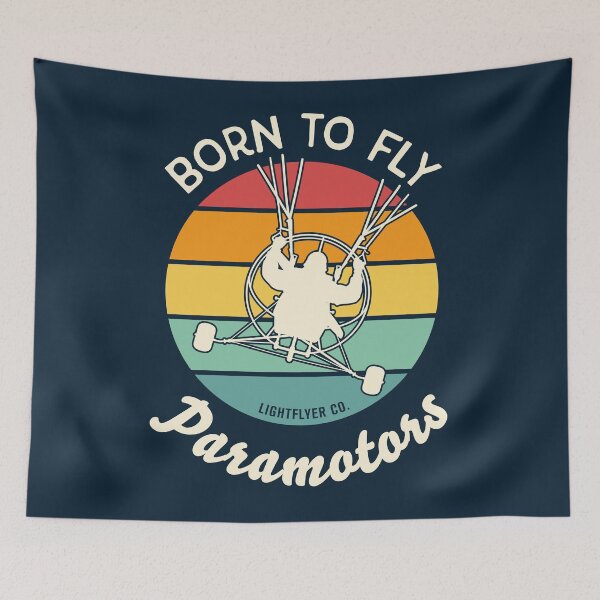 Item preview, Born To Fly Paramotors - Vintage Retro Colors designed and sold by LightflyerCo.