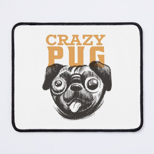 Item preview, Pug dog, crazy pug designed and sold by DerSenat.