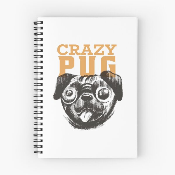 Item preview, Pug dog, crazy pug designed and sold by DerSenat.