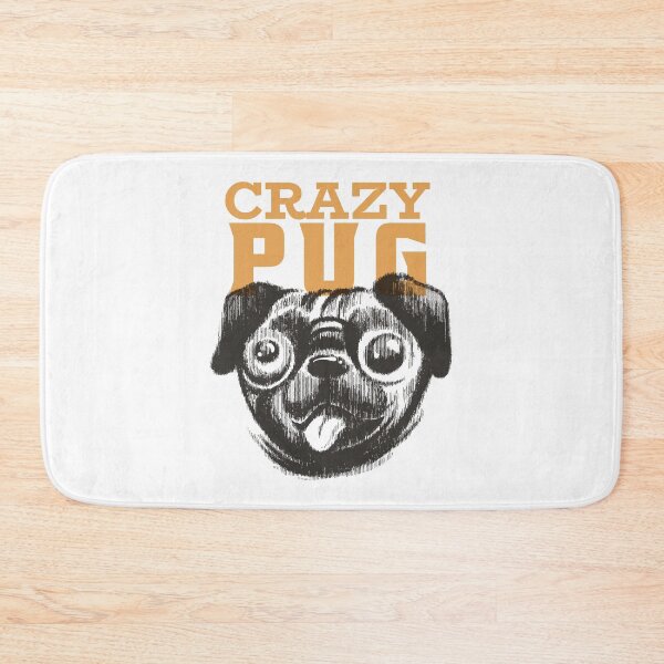 Item preview, Pug dog, crazy pug designed and sold by DerSenat.