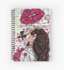 BAD THINGS LIPS Spiral Notebook