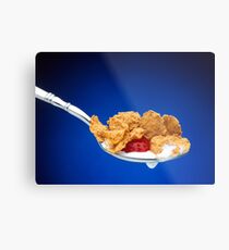 Spoonful of Cereal Metal Print