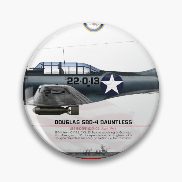 Item preview, Douglas SBD-4 Dauntess, VC-22 USS Independence April 1943 designed and sold by TheCollectioner.