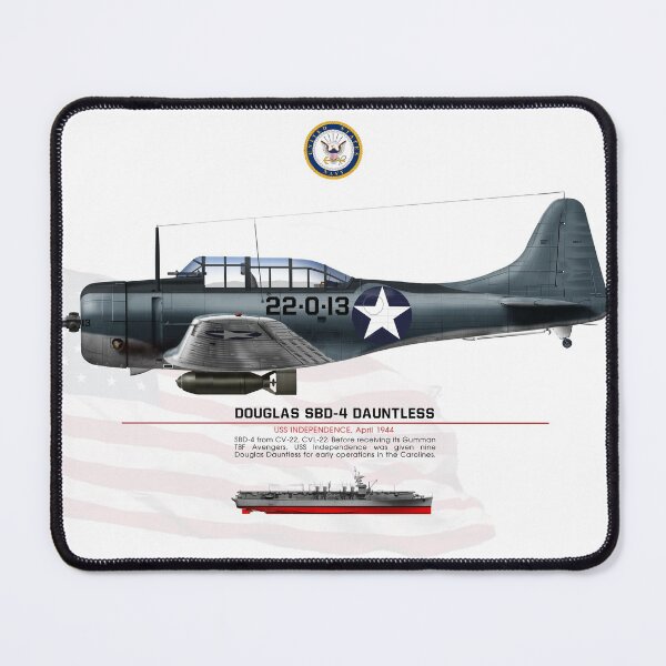 Item preview, Douglas SBD-4 Dauntess, VC-22 USS Independence April 1943 designed and sold by TheCollectioner.