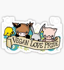 Vegan Love Pride Sticker