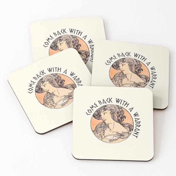 Item preview, Come back with a warrant designed and sold by Freewheeling.