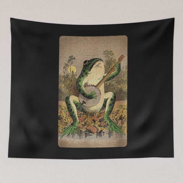 Item preview, Cottagecore Inspired Goblincore Related Frog Playing Banjo T-Shirt designed and sold by Amancio-Scott.