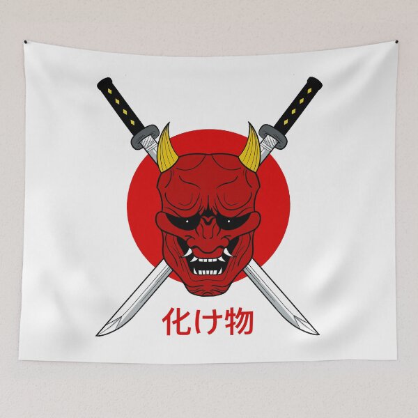Item preview, Hannya, japanese demon, japanese traditional demon inspiration, japanese tattoo inspired, designed and sold by shodark.