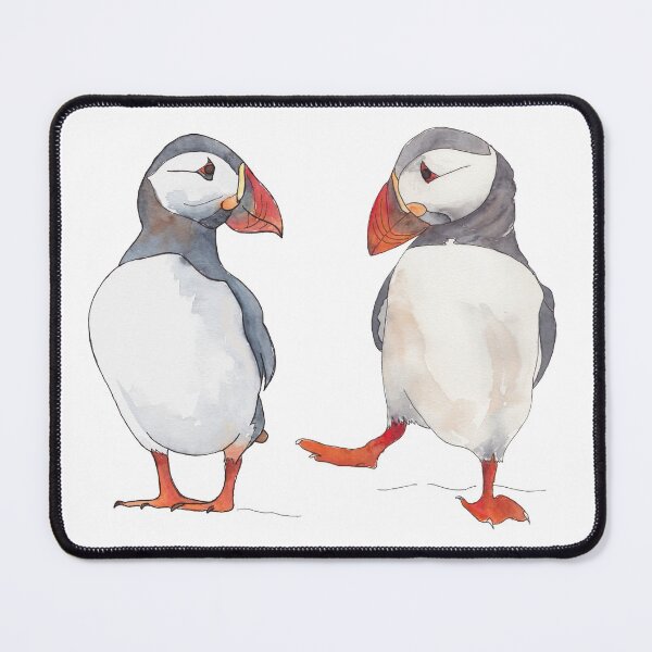 Item preview, Puffin friends dancing - illustration designed and sold by kittyvdheuvel.