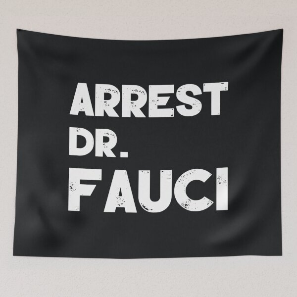 Item preview, Arrest Dr Fauci Fitted V-Neck designed and sold by MaveriMcCrae.