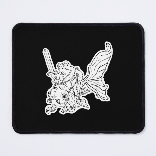 Item preview, Battle Fish Frog Outline designed and sold by drigue.