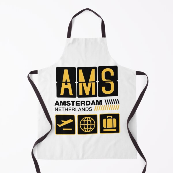 Item preview, Amsterdam Airport Tag, Netherlands Vacation Travel, AMS Airport Code, Amsterdam Holiday, AMS Luggage Tag, Amsterdam Gift Souvenir designed and sold by iconikit.