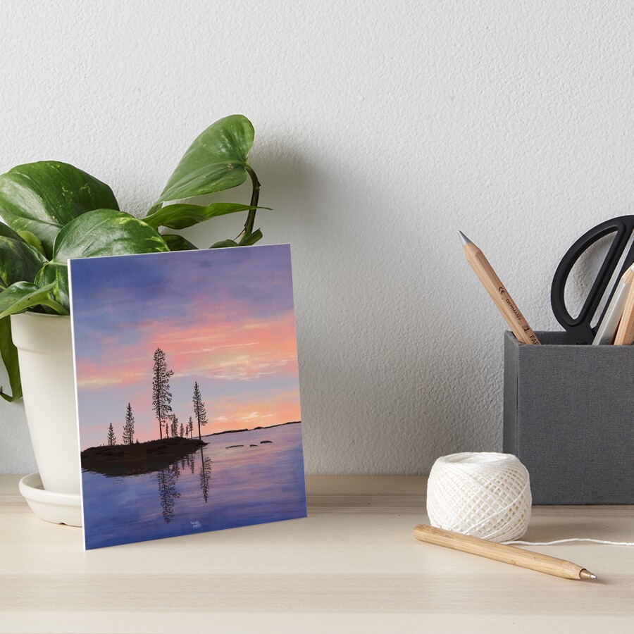 Sweet Summer Evening - Lapland8seasons Art Board Print